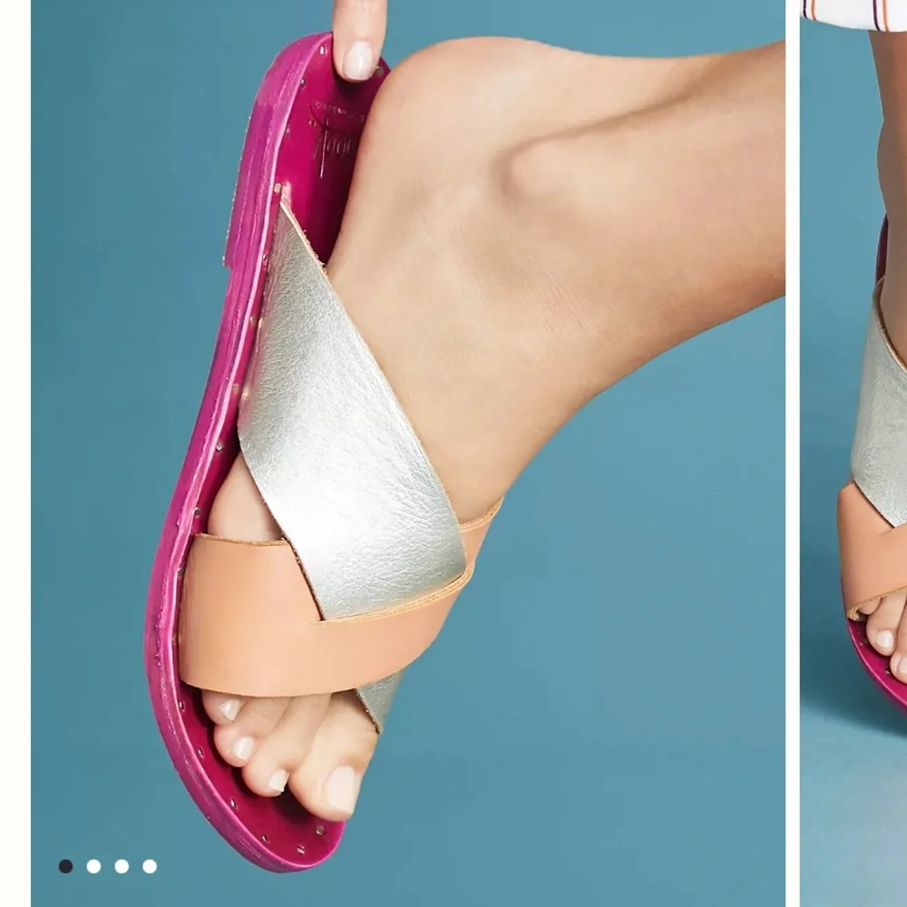 Beek Gull Slide Sandals Anthropologie Size 6 NWOT - Picture 5 of 7